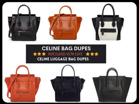 celine mini luggage tote dupe